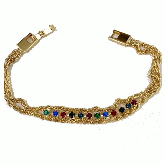 Yechang Jewelry - Vintage Yechang Multi Gemstone Tennis Bracelet
